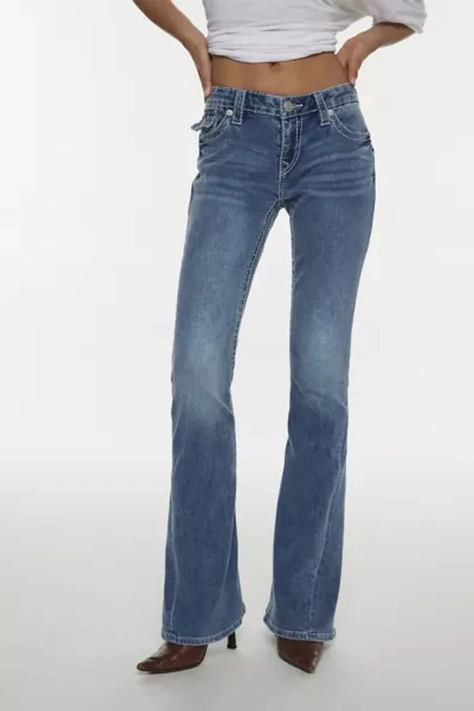 True Religion Big T Horseshoe Wing Flare Jean | Square One True Religion Big T Horseshoe Wing Flare Jean | Square One