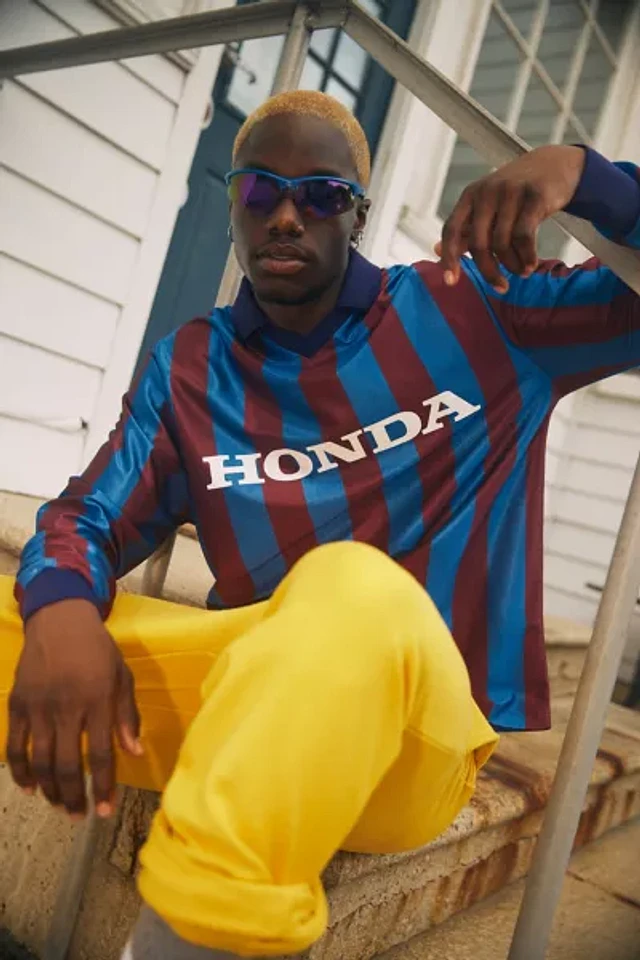 Urban Outfitters Honda Long Sleeve Soccer Jersey Polo Tee | The Summit
