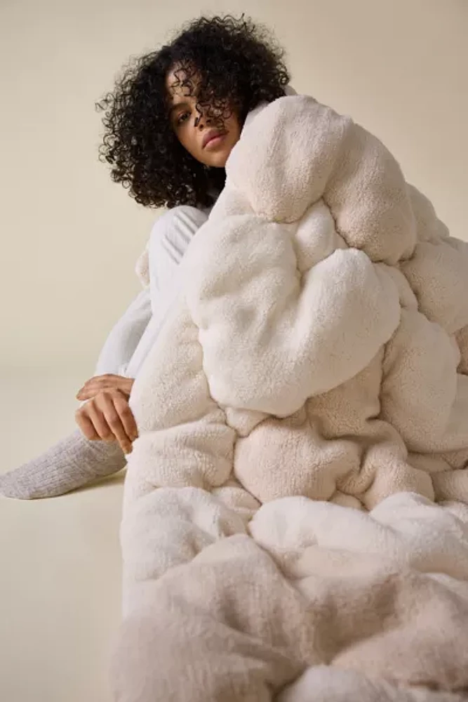 Urban Outfitters Heart Cloud Fleece Throw Blanket | Pacific City