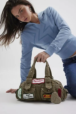 【SCULPTOR】Washed Denim Duffle Bag ★男女兼用★ Washed Denim Duffle Bag Washed Blue – Sculptor