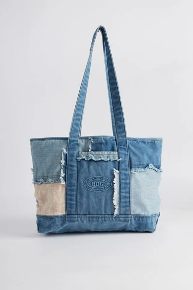 BDG Patchwork Denim Tote Bag | The Summit
