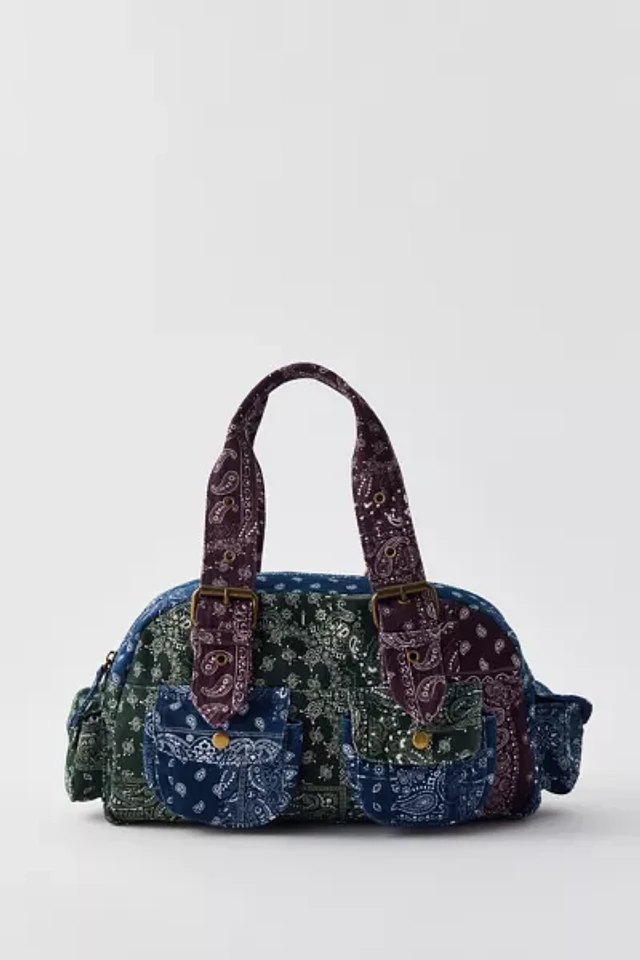 BDG Y2K Bandana Patchwork Duffle Shoulder Bag | Pacific City