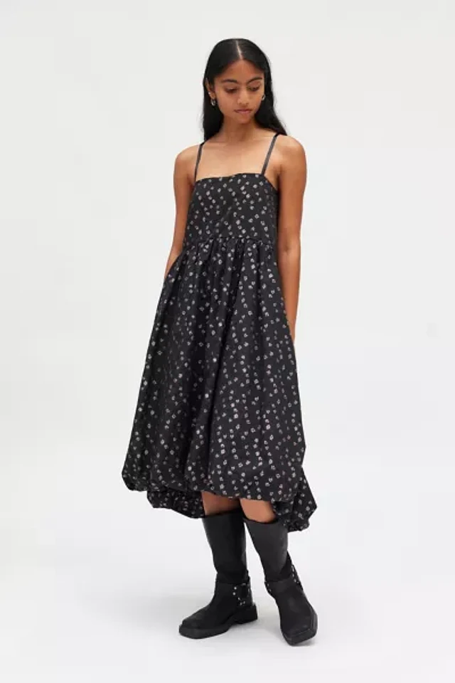 Sister Jane Barn Flower Jacquard Midi Dress | The Summit