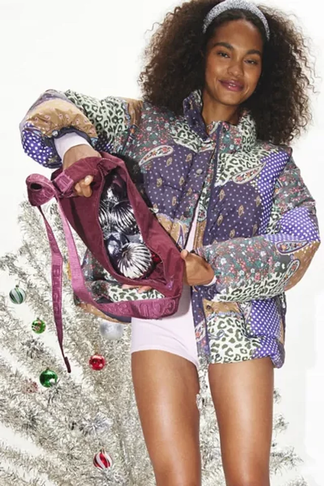 BDG Ola Patchwork Printed Puffer Jacket | Pacific City