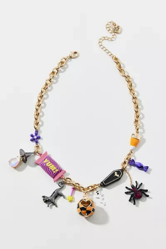★Betsey Johnson★ハロウィン新作★GHOUL FRIENDS★ネックレス Betsey Johnson Ghoul Friends Halloween Charm Necklace