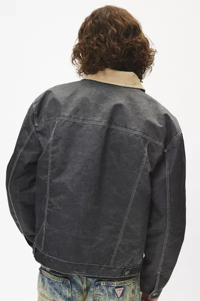 GUESS ORIGINALS Printed Mending Denim Jacket | Pacific City