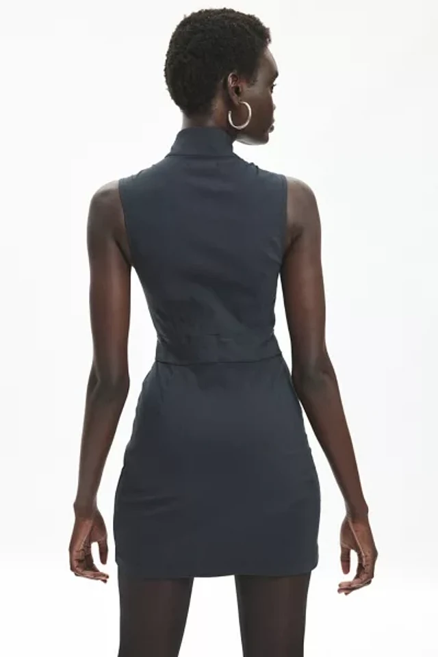 Silence + Noise Dylan Zip-Up Twill Mini Dress | Pacific City