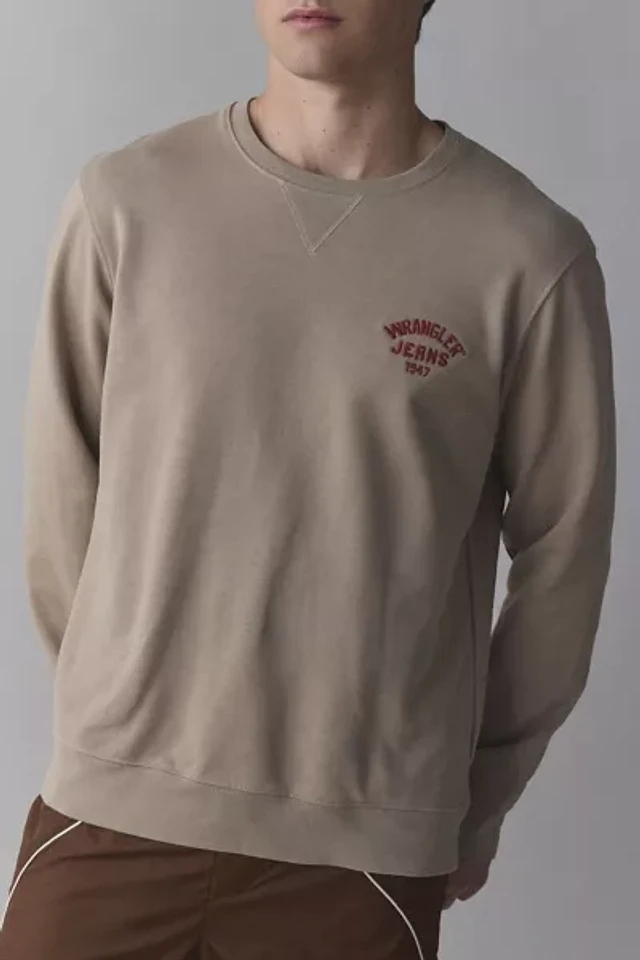Wrangler Jeans Logo Embroidery Crew Neck Sweatshirt
