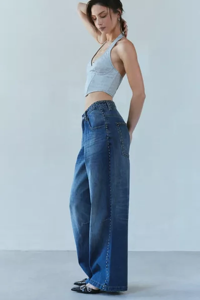 【JADED LONDON】COLOSSUS BAGGY JEANS(16color) Pink Blade XL Colossus Jeans | Jaded London | Clothing