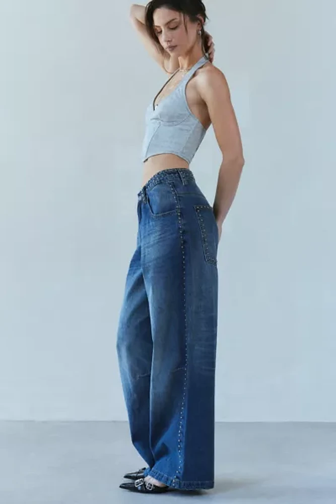 Jaded London Colossus Studded Baggy Jean | Pacific City Jaded London Colossus Studded Baggy Jean | Pacific City