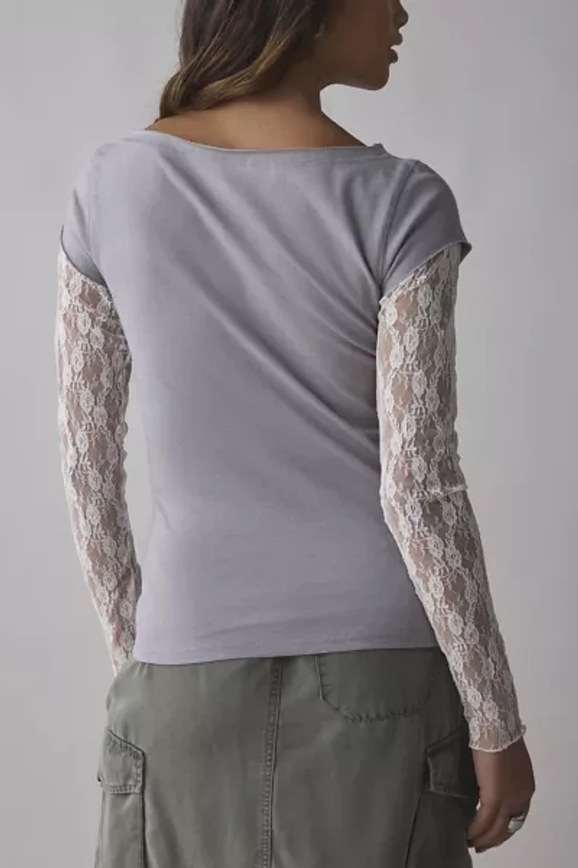 Urban Outfitters Sound Garden Double Layer Long Sleeve Tee