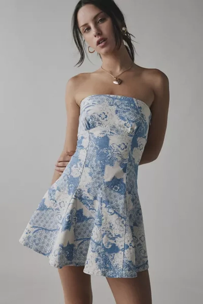 andmary bonnie denim mini dress アンドマリー ANDMARY】Bonnie denim mini dress