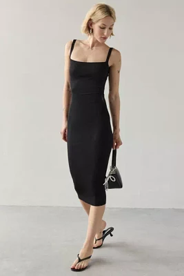 JIL SANDER Long-Sleeve Open-Back Midi Dress | Square One