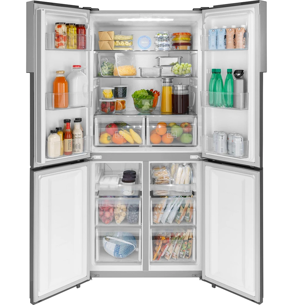 Haier Haier ENERGY STAR® 16.8 Cu. Ft. Quad Door Refrigerator | The 