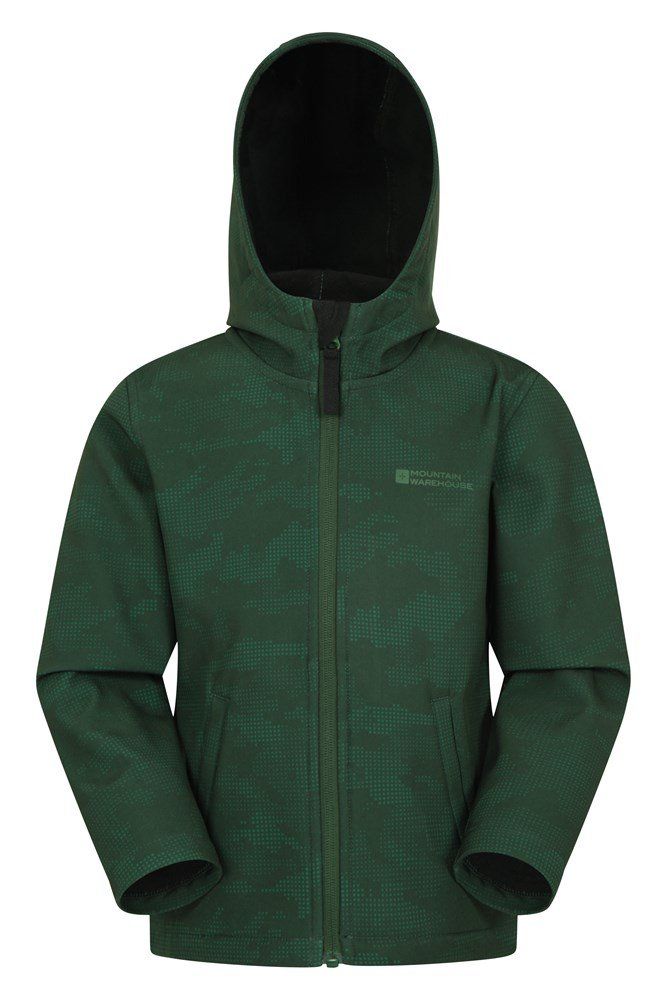 Exodus printed mens outlet showerproof softshell