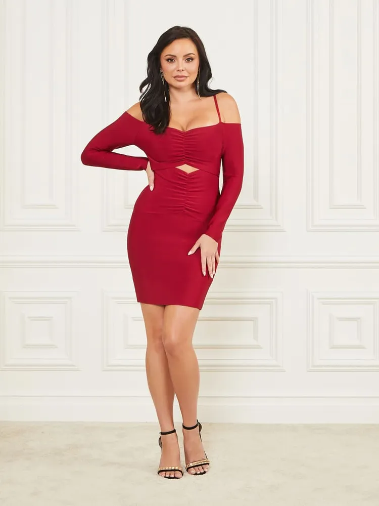Guess red bandage top dress