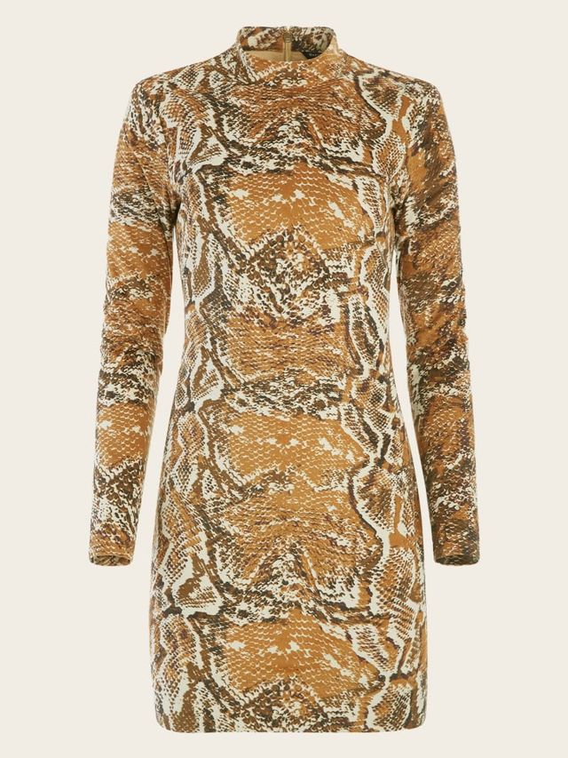 Missguided snakeskin dress on sale