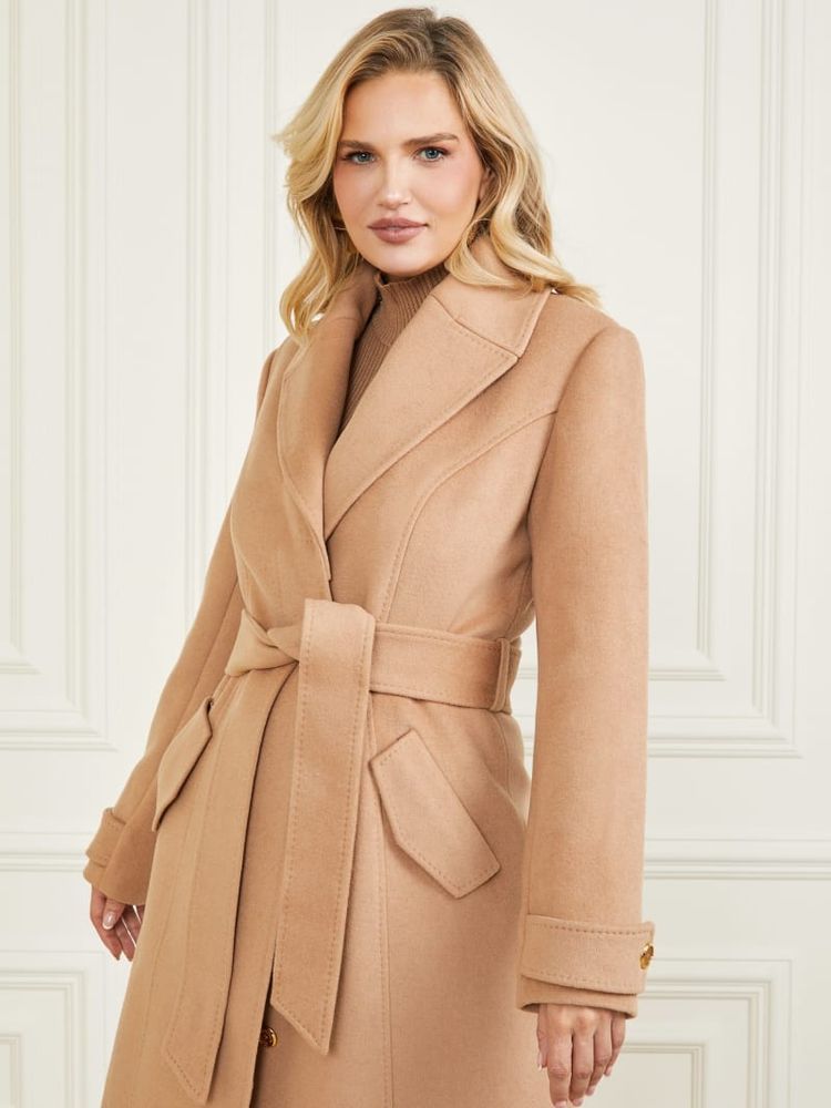 Lipsy wool cheap blend belted coat
