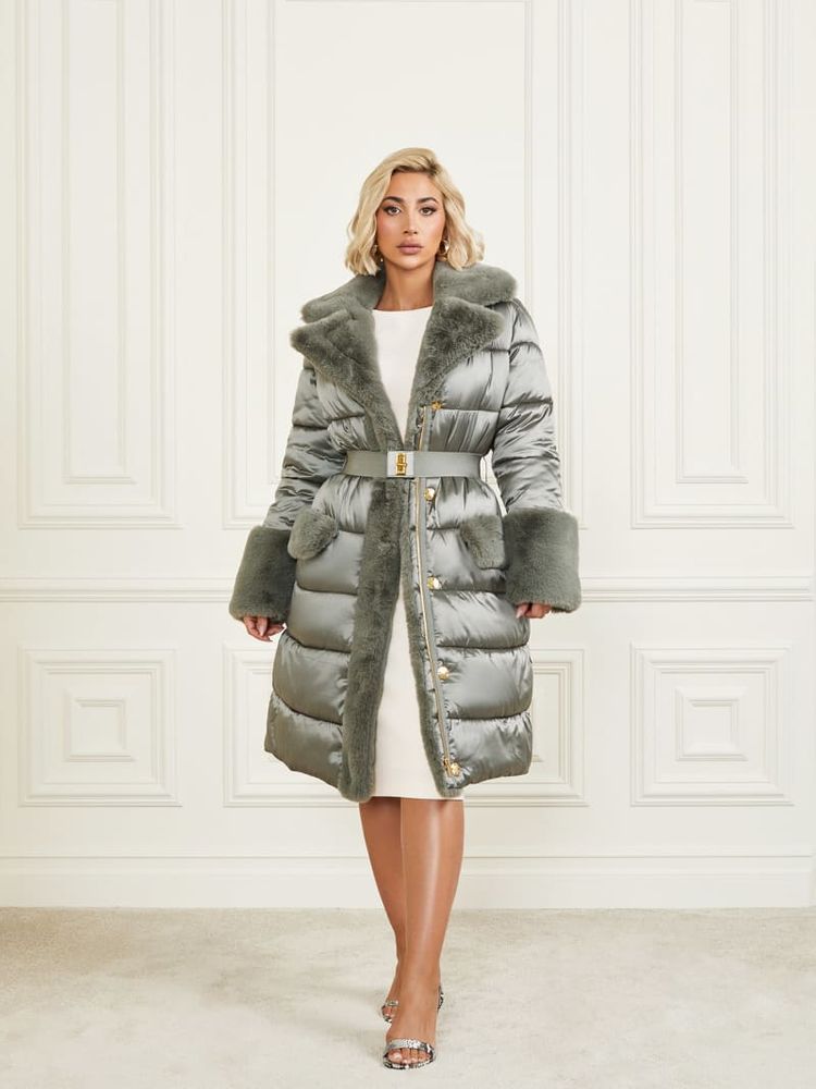 Guess long hot sale padded coat
