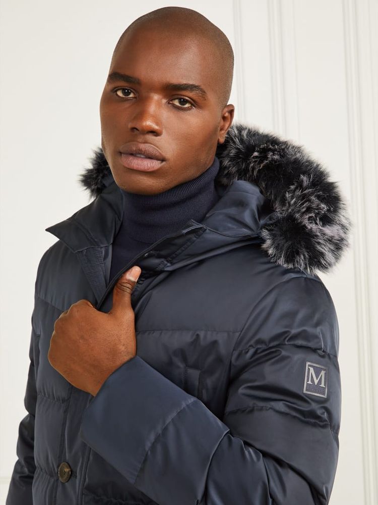 Guess hooded on sale jacket