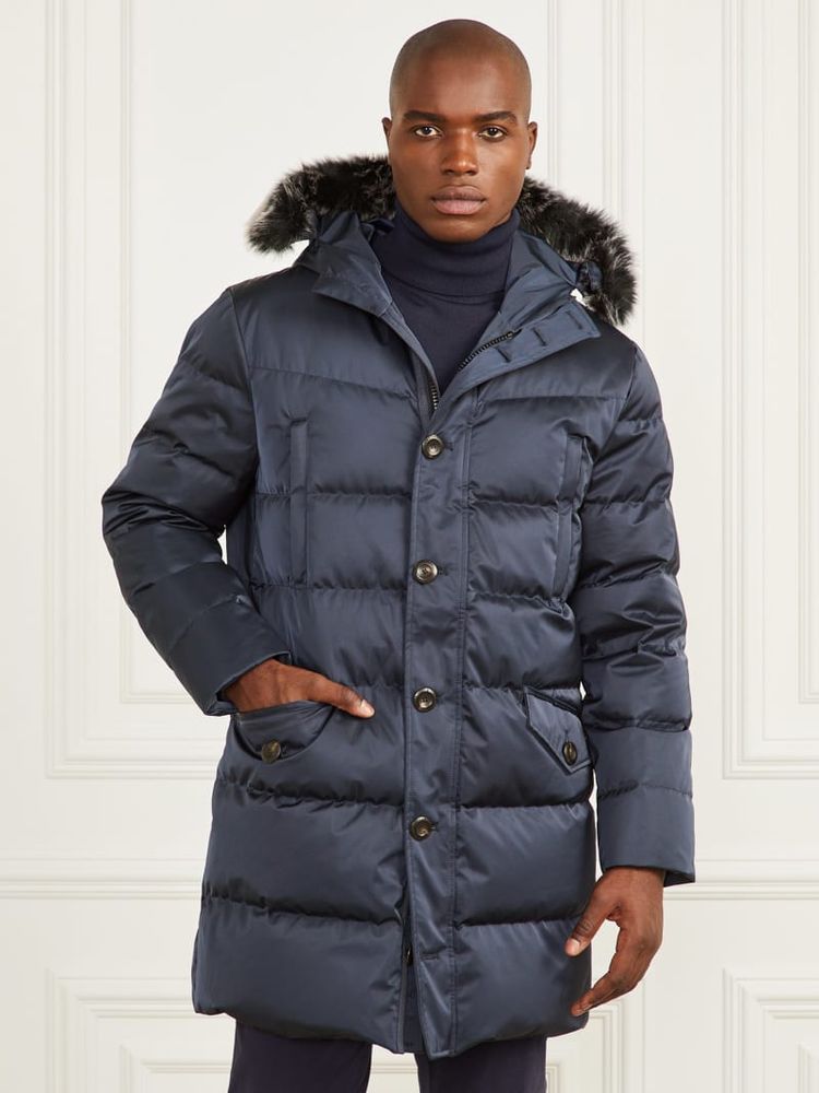 Guess long puffer coat top