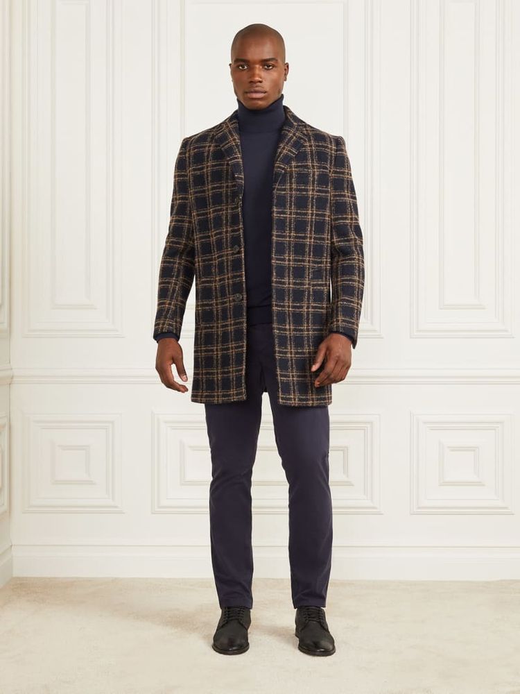 Guess wool blend coat store