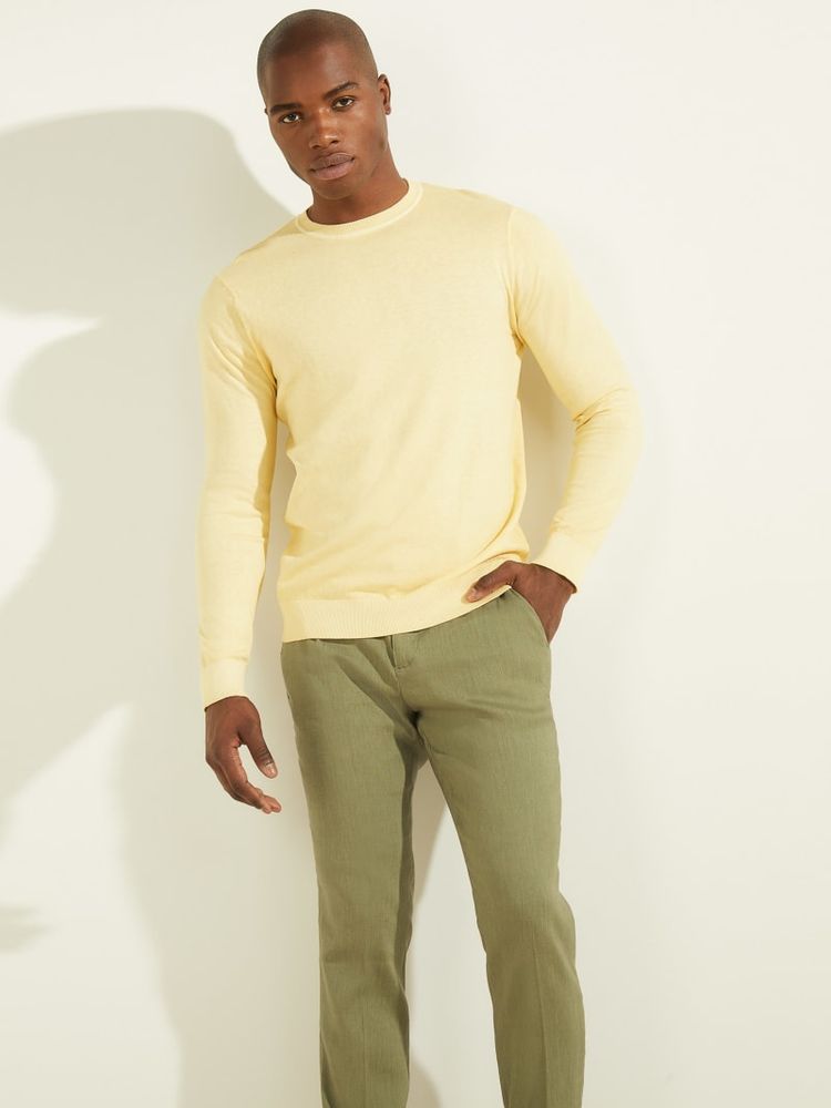 Guess yellow clearance sweater