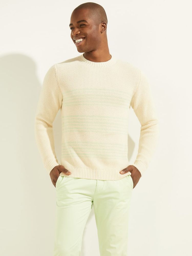 GUESS Striped Crewneck Sweater Shop Midtown