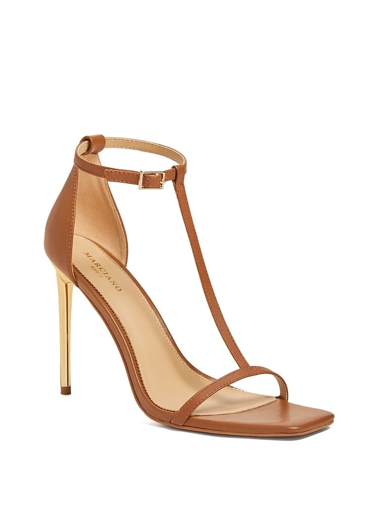 Marciano Heeled T Strap Sandal Yorkdale Mall