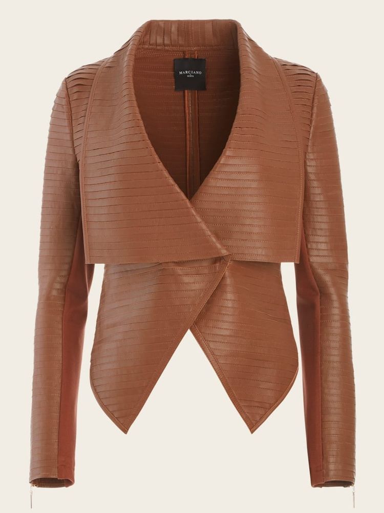 Marciano shayna hotsell drape leather jacket
