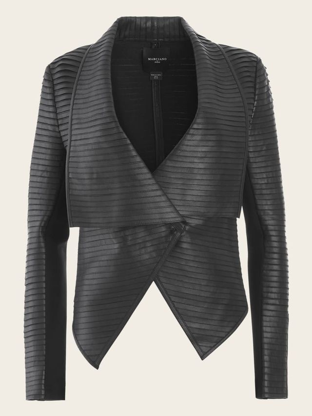Marciano shayna drape leather jacket hot sale