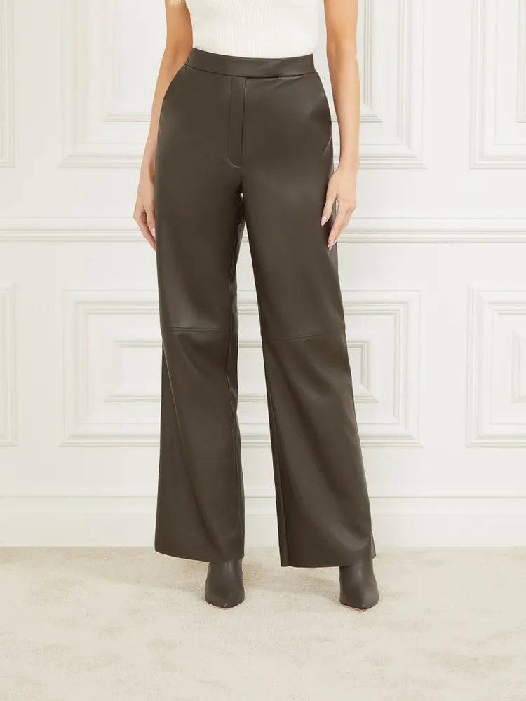 Marciano Vixen Faux-Leather Wide Leg Pant | Yorkdale Mall