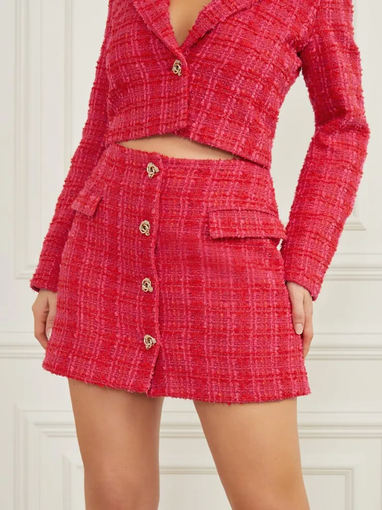 Marciano Laurel Tweed Mini Skirt | Yorkdale Mall