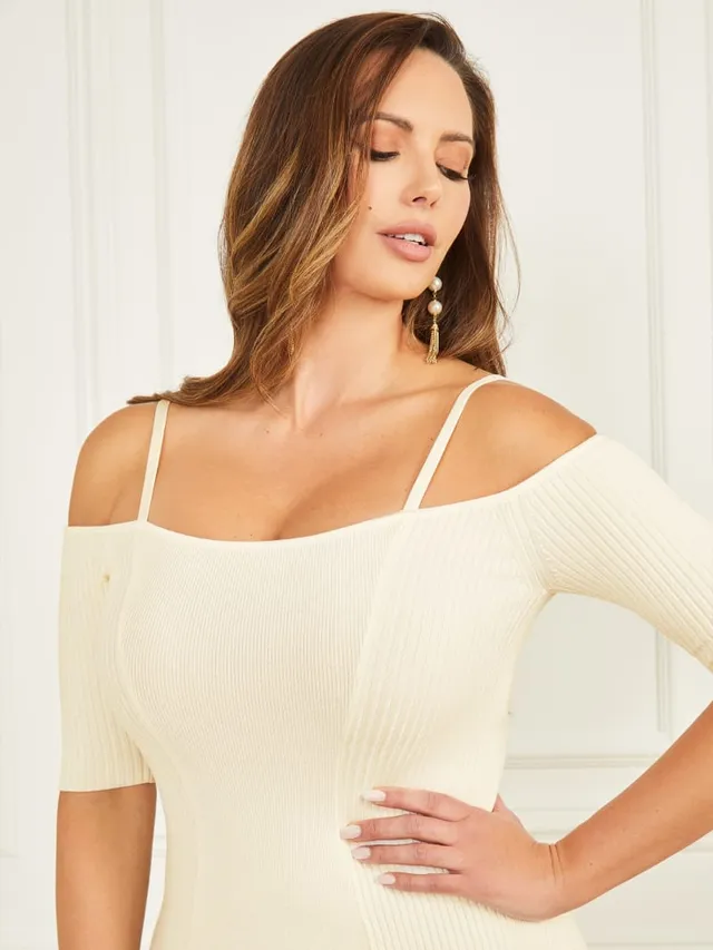 Guess cold shoulder dress best sale