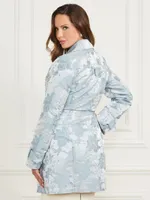 Guess floral trench coat online