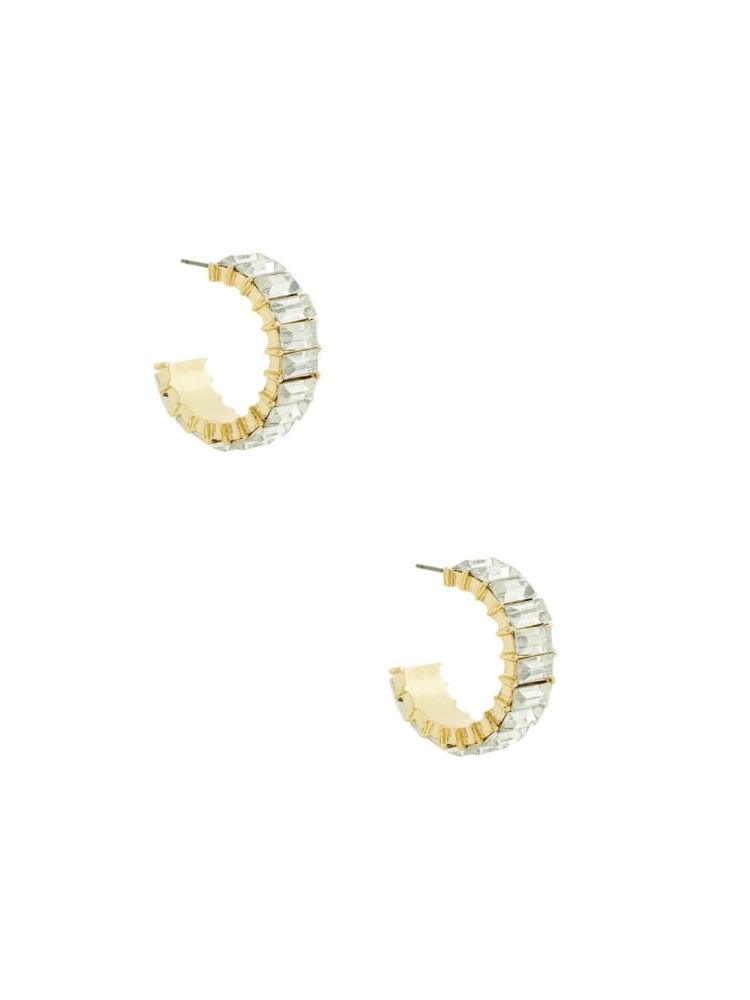 Guess hoop earrings shop rhinestone
