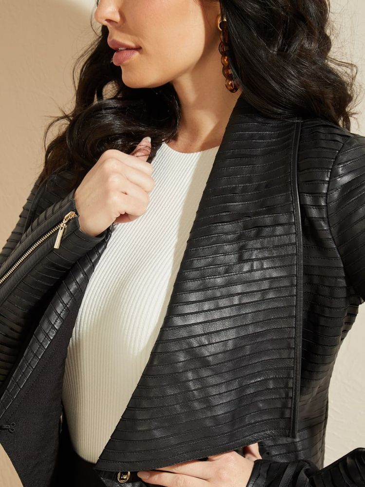 GUESS Shayna Drape Leather Jacket | Mall of America®