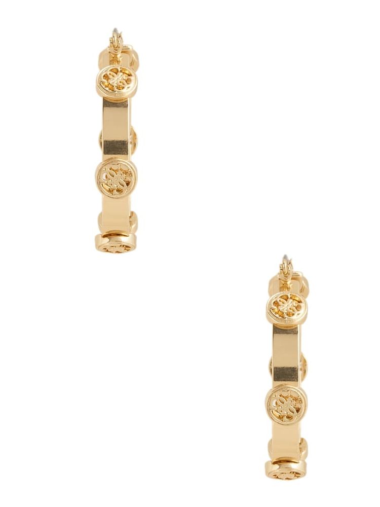 Guess rose gold hoop earrings sales