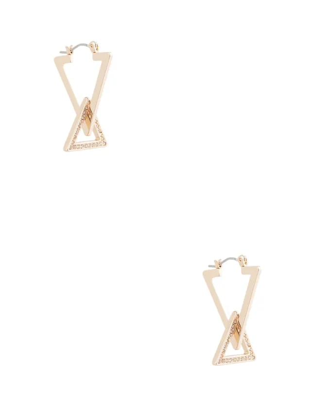 Guess triangle earrings hotsell