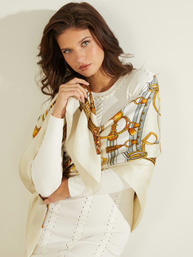 Guess silk scarf top