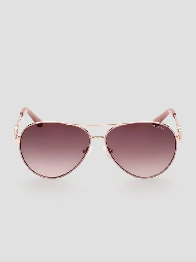 Guess pink aviator sunglasses sales