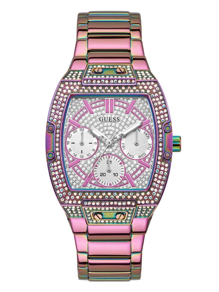 GUESS Iridescent Rhinestone Multifunction Watch Bramalea City Centre