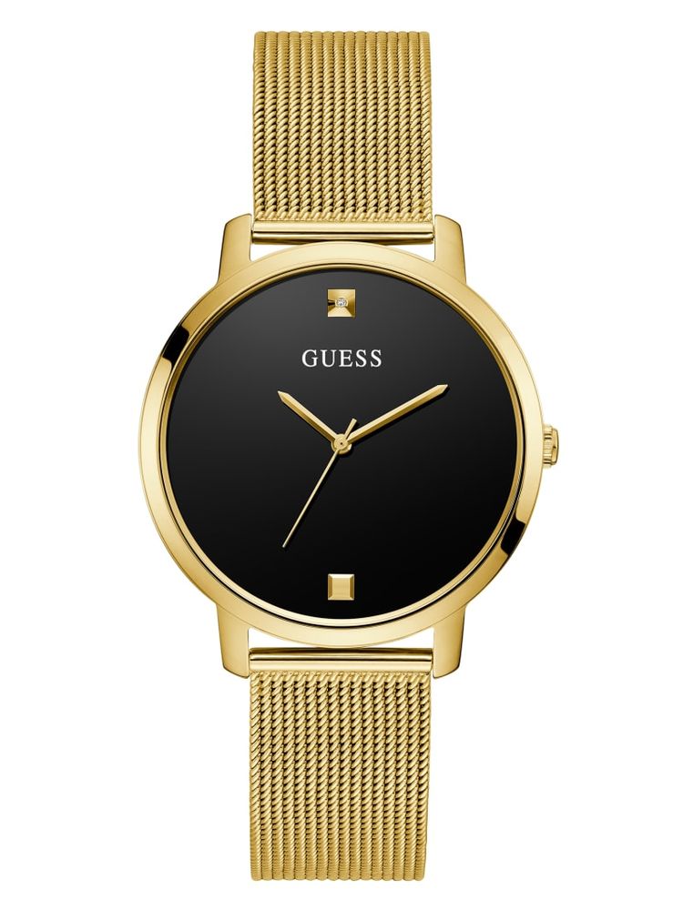 Gold diamond guess watch outlet