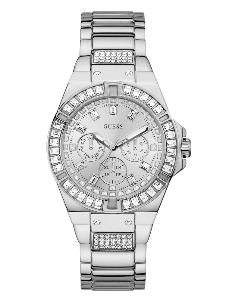 Guess watch silver crystal outlet
