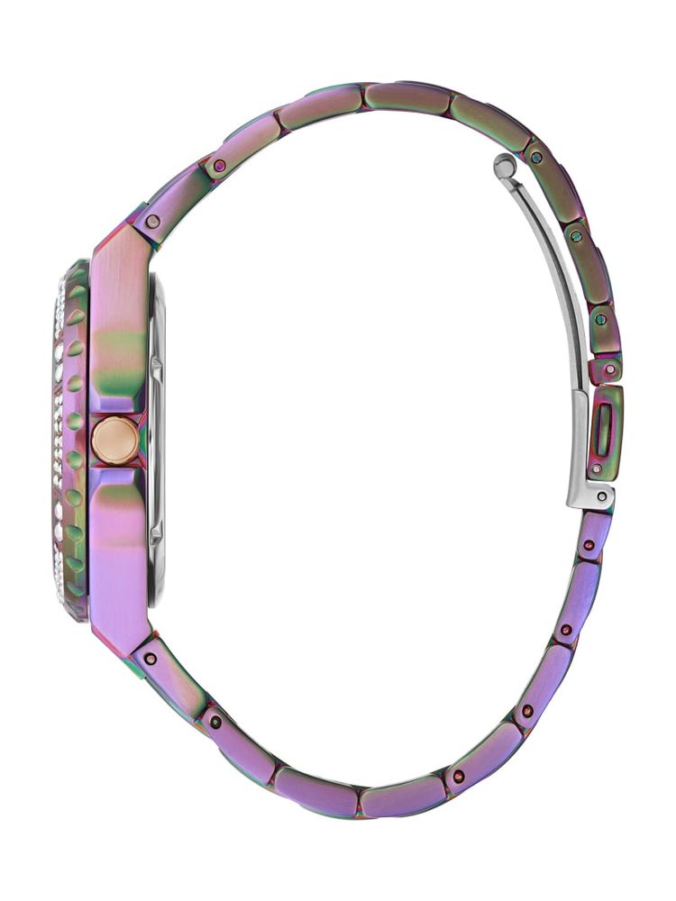 Guess iridescent crystal multifunction watch on sale