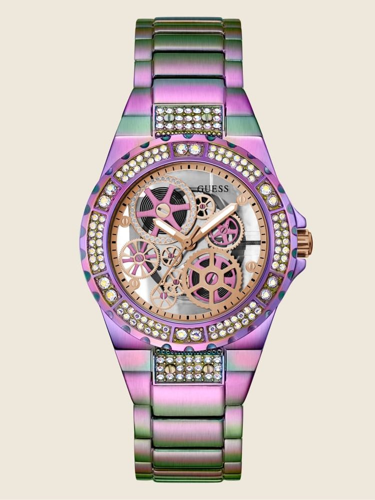 Iridescent crystal multifunction watch store