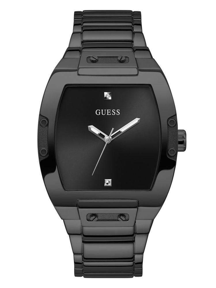 GUESS Black Metal Barrel Analog Watch Shop Midtown