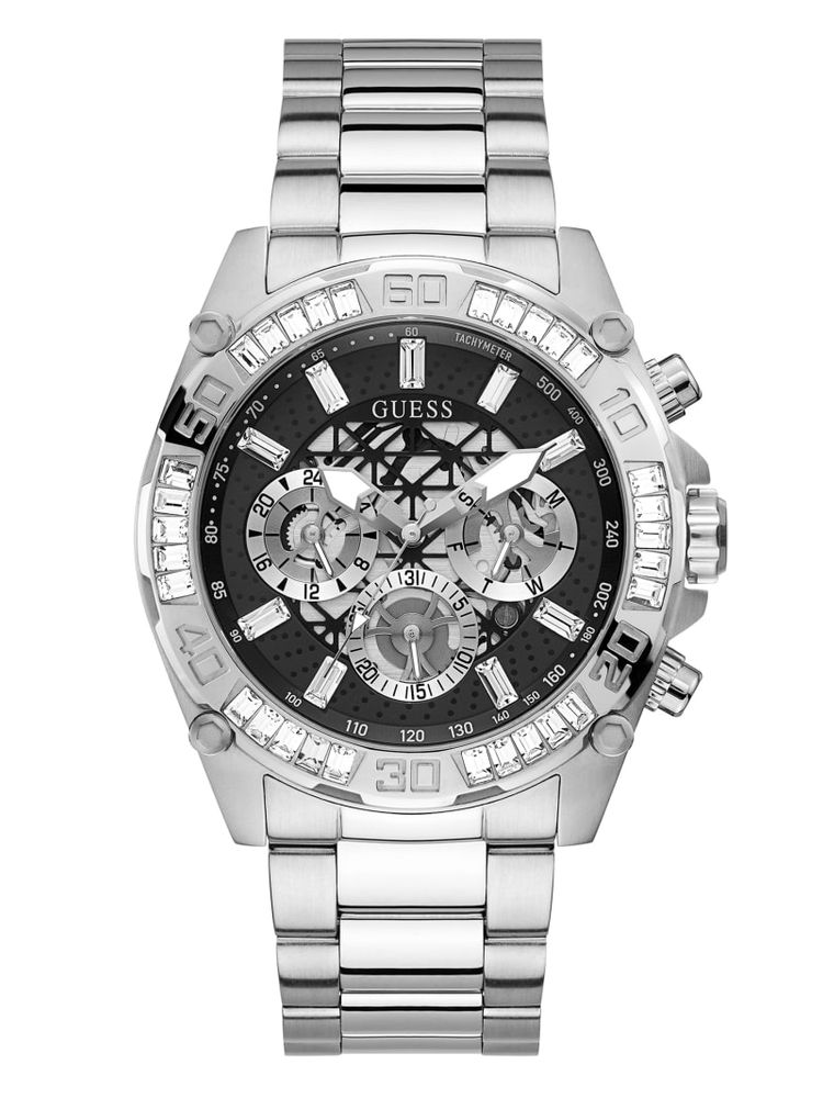Guess black multifunction hotsell watch