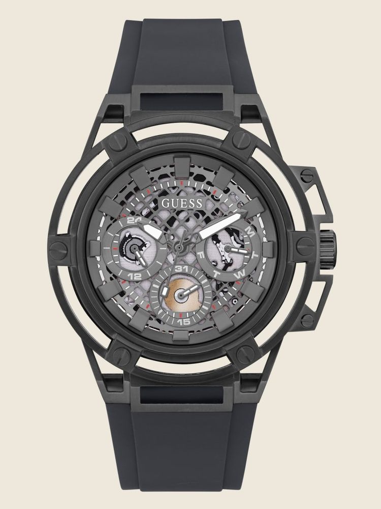 Guess gunmetal watch shop