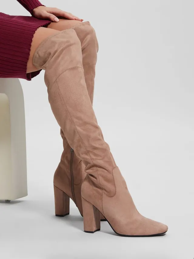 Guess over the knee boots suede cheap